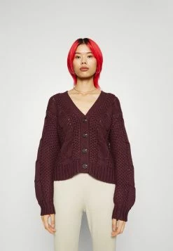 Budget ⌛ JDYJULIA CABLE CARDIGAN - Cardigan - Winetasting 🧨