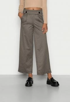 Brand new 😀 JDYGEGGO MIA LONG CHECK PANT - Trousers - Cobblestone 🎉