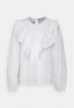 Buy ๐ JDYSONAL FRILL TOP - Blouse - White โ๏ธ