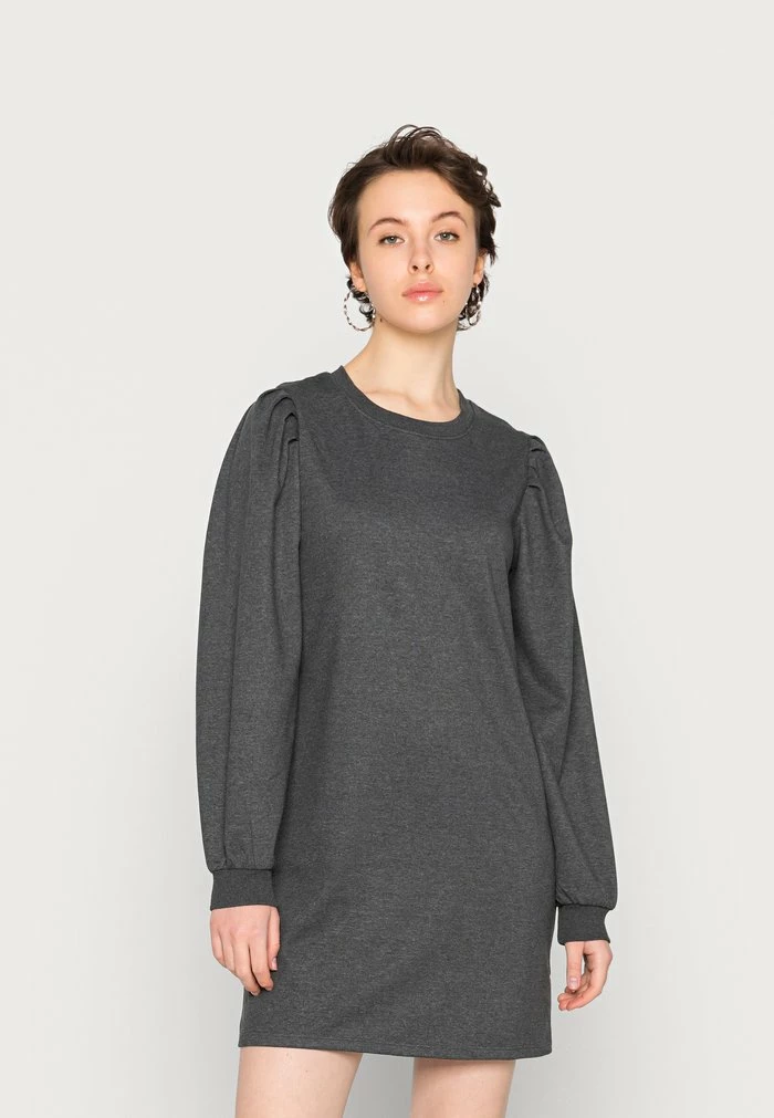 Discount ๐ JDYIVY MATHILDE ๐ DRESS - Day ๐ DRESS - Mottled Dark Grey ๐