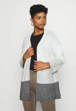 Coupon 😉 JDYELANORA STRIPE - Cardigan - Dark Grey Melange 👏