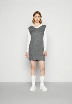 Deals 👍 JDYDREA NIA 👕 SHIRT SLEEVE 👗 DRESS - Jumper 👗 DRESS - Dark Grey 💯