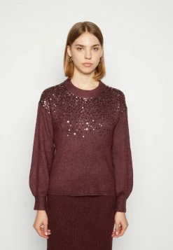 Promo 🤩 JDYNEWESTSPARKLE - Jumper - Vineyard Wine ❤️