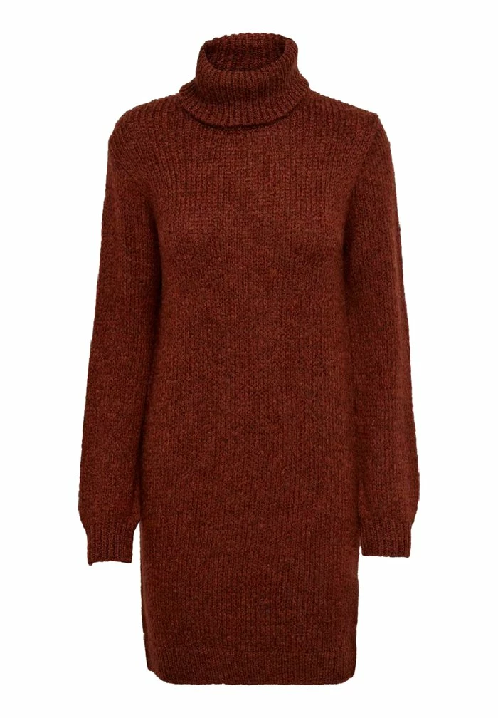Buy 💯 JDYDINEA L/S SOLID ROLLNECK - Jumper 👗 Dress - Burnt Henna 🥰 - Image 6