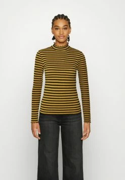 Best Pirce 🥰 JDYFRANSISKA - Long Sleeved Top - Dried Tobacco/black 😍