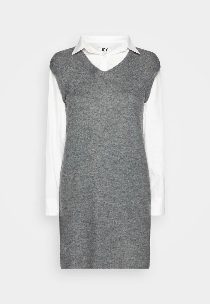 Deals 👍 JDYDREA NIA 👕 SHIRT SLEEVE 👗 DRESS - Jumper 👗 DRESS - Dark Grey 💯 - Image 5